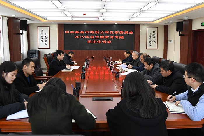 商洛市城投公司召開(kāi)“不忘初心    牢記使命”2019年度主題教育專題民主生活會(huì)